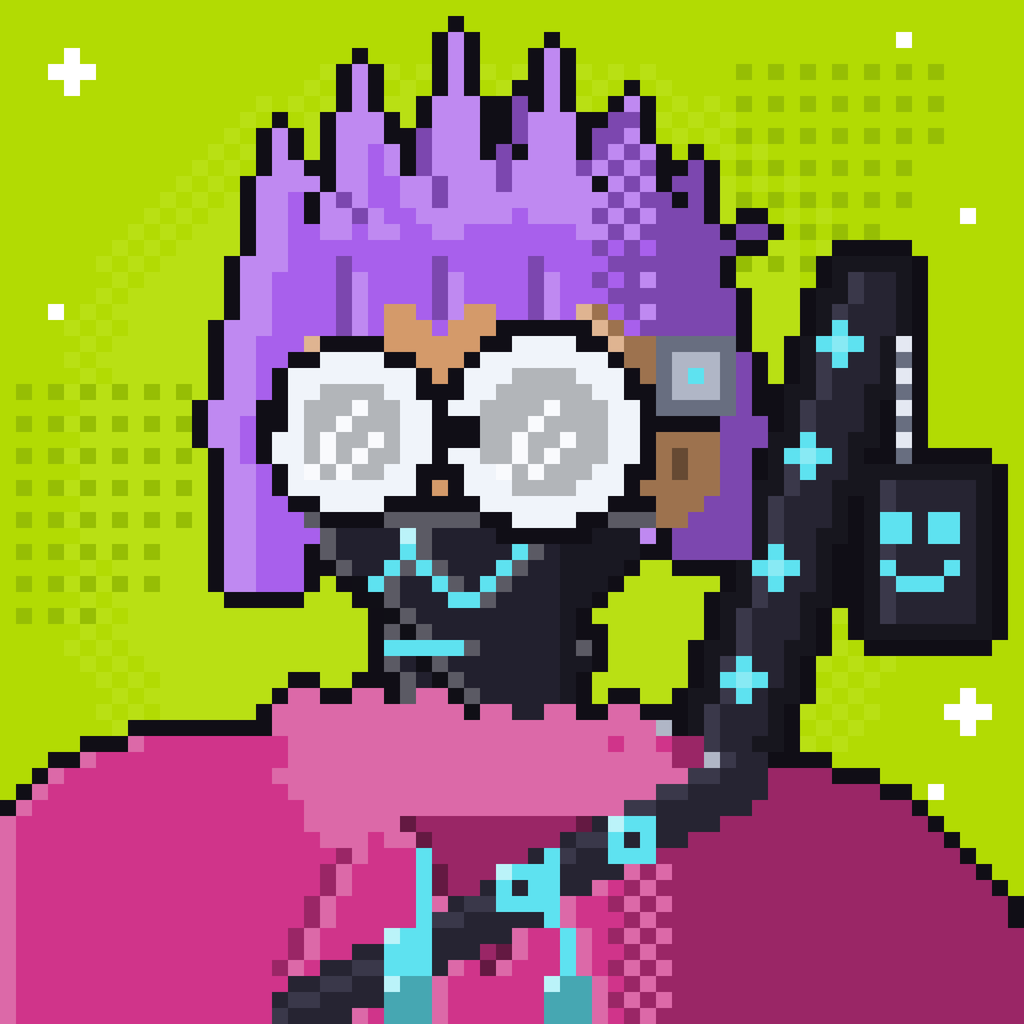 HoodPix pixel character