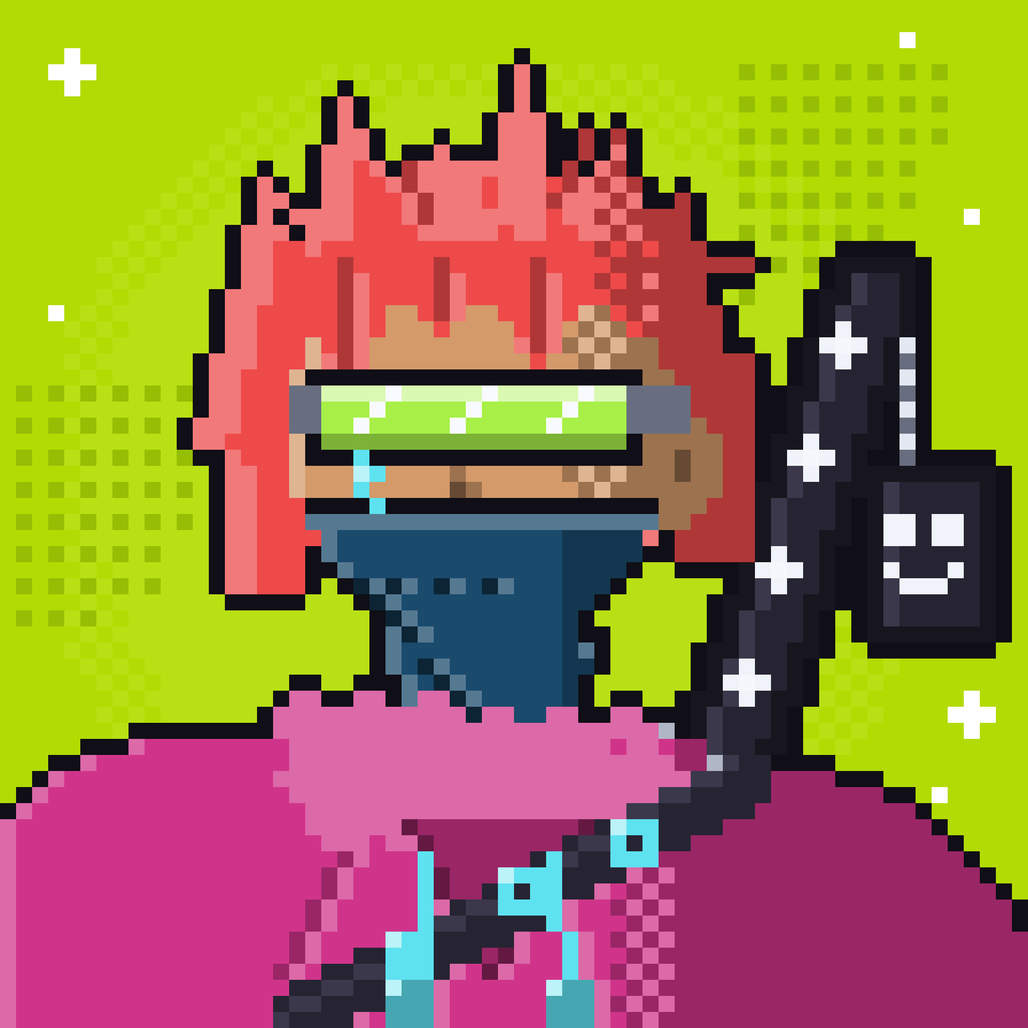 HoodPix pixel character
